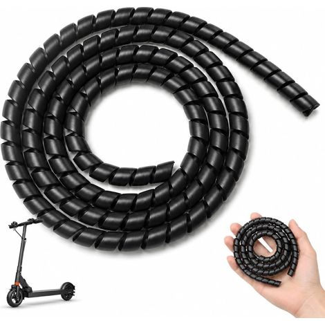 Gaine Electrique Résistante Protège Câble, Gaine Spirale Protection Câble 100 Cm en PU Flexible, pour M365 Pro 2 1S pour Ninebot, Aucun Outil Requis, Il Suffit D'Installer Et D'Utiliser. (1/5)