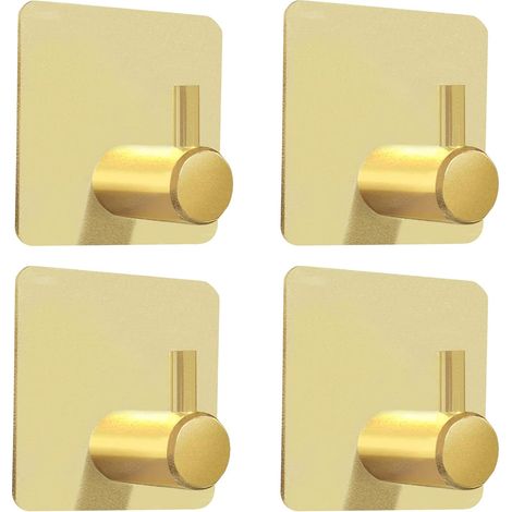 Crochet Adhesivo - Acero Inoxidable 304 - Para Cocina Baño Puerta - 4 Unidades (1/5)