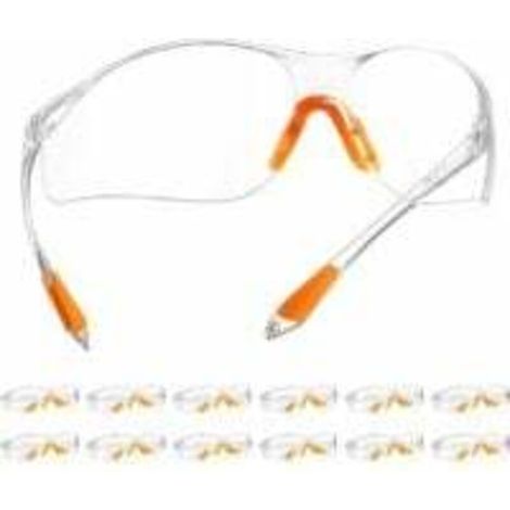 Lunette de Protection,Lot de 12 Lunette de sécurité avec Lentilles Transparentes Anti-Buée Lunette Protection pour Jardin Laboratoire Cyclisme (1/5)