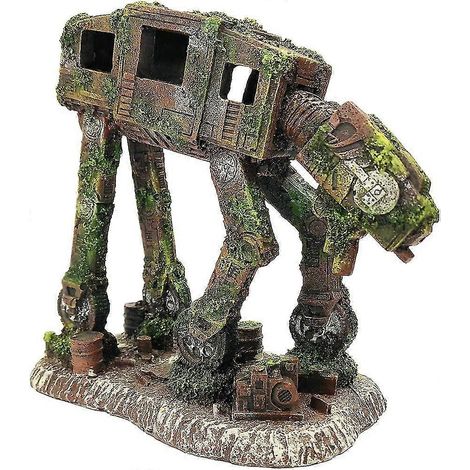 Décoration d'aquarium : Robot de transport Imperial Walker - Ornement de grotte pour robot d'aquarium (1/5)