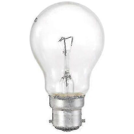 Lot de 10 ampoules classiques transparentes 60 W BC B22, culot à baïonnette Xinda