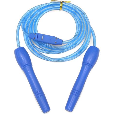 Corde à sauter LED, longueur ajustable, 3 modes d'éclairage, vitesse réglable. (1/2)