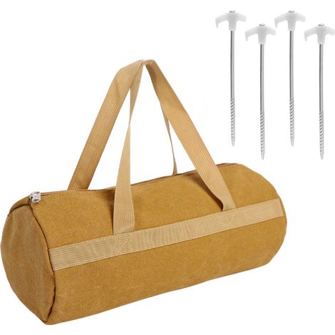 Sac de rangement pour outils de camping avec piquets de tente, poignée ergonomique résistante et accessoires de camping (1/5)
