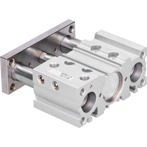 Pneumatischer Luftzylinder mit 3 Führungsstangen für Geräte aus Aluminiumlegierung, Typ SMC MGPM32X25 (1/5)