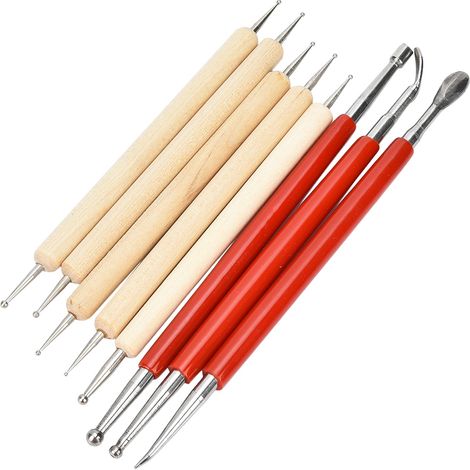 8-teiliges DIY-Handwerks-Lederschnitzwerkzeug-Set mit Löffel und Doppelspitze (1/5)