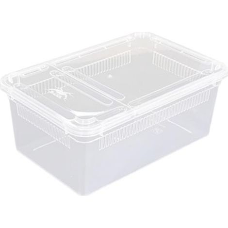 Reptilienzuchtbox, transparentes PP, mehrfache Belüftung, für Transport und Fütterung, für Schlangenzüchter (1/5)