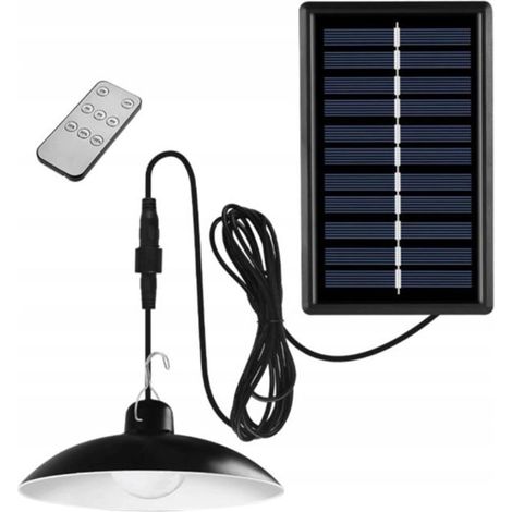 Farola solar con mando a distancia, lámpara de araña, redonda. (1/5)