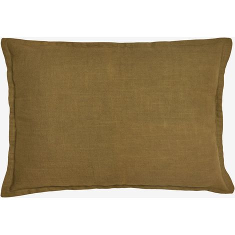 SKLUM Rechteckiges Kissen 35x50 cm aus Baumwolle Elezar Dunkler Senf (1/5)