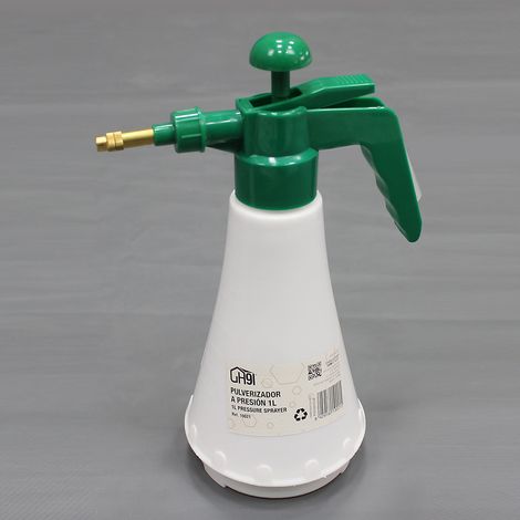 ORION91oficial® - Pack x 3 Pulverizadores a presión de 1 litro para jardín, rociador/nebulizador, para la protección de las plantas, boquilla ajustable, 1 l, color blanco - spaziOrion91