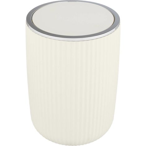 Mülleimer für Badezimmer AGROPOLI, 27 cm, grau, WENKO