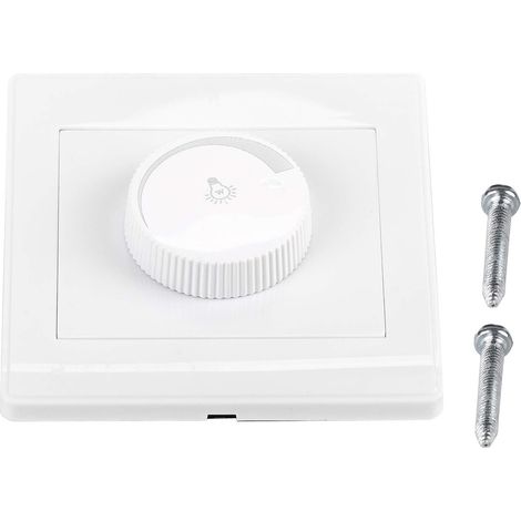 Variateur Encastrable pour Contrôle de Luminosité Mural avec Bouton Rotatif Pratique et Facile à Installer Idéal pour Maison Éclairage Intérieur et Ambiance Domestique (1/5)