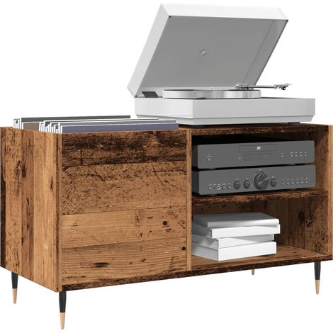 Plattenschrank Altholz-Optik 84,5x38x48 cm Holzwerkstoff
