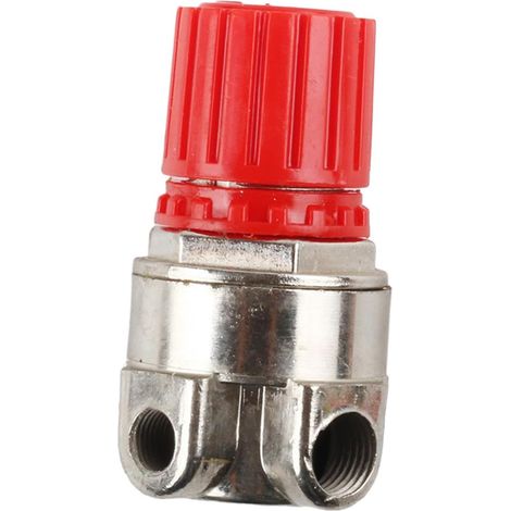 Sollbry Valve de régulation de pression multifonction, pièce de compresseur de pompe à Air, vanne de régulation de pression, pour la fabrication de meubles, Quatre trous (1/5)