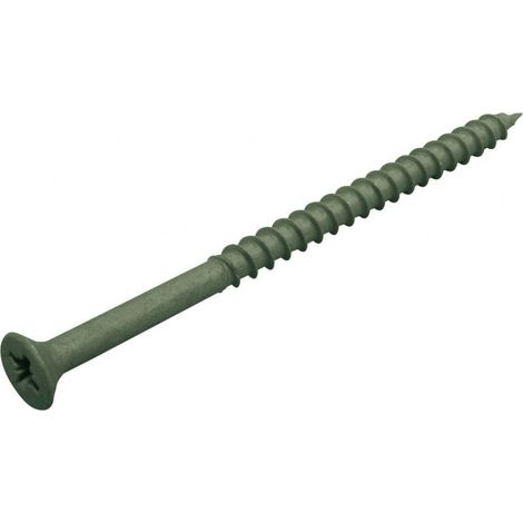 ForgeFix DS4555 Decking Screw Pozi Compatible ST Green Anti-Corrosion 4.5 x 55mm Box 200 FORDS4555