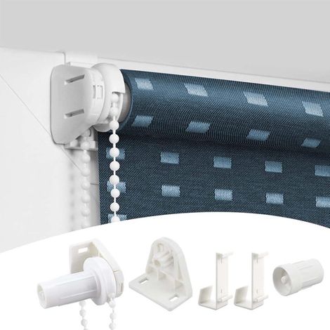 16-teiliges Rollo-Reparaturset – Ersatzhalterung für Rollos – Rollo-Zubehör – Einfache Montage – Robust und langlebig – Weiß – Ersatzkette für Rollos (1/5)