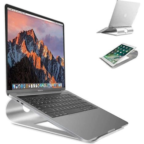 Laptopständer, tragbarer Laptopständer aus Aluminiumlegierung mit Kühlung – rutschfeste, belüftete Halterung (1/5)