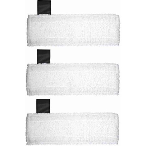 Lot de 3 patins de serciage microfibre compatible Karcher SC2 SC3 SC4 SC5 accessoires de nettoyage (1/5)