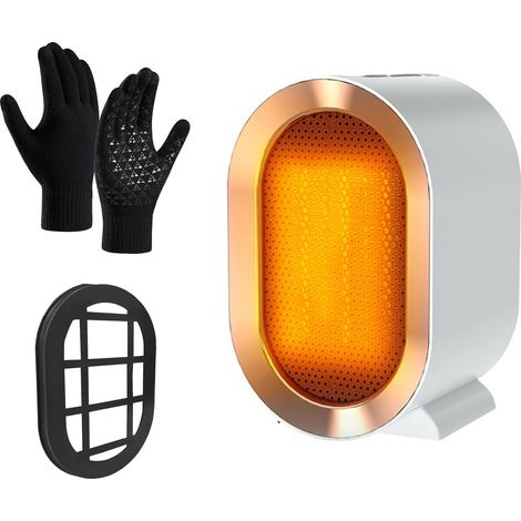 Heizlüfter, leise, mobil, weiß, 1200 W, 160 x 142 x 225 mm (1/5)