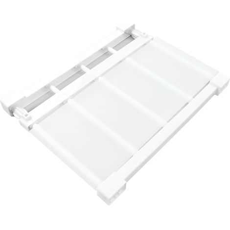 Étagère à barres de tension de 38 à 55 cm de large (14,2 pouces), extensible et sans clous, pour armoire et penderie (38 à 55 cm / 15 à 21,7 pouces). (1/5)