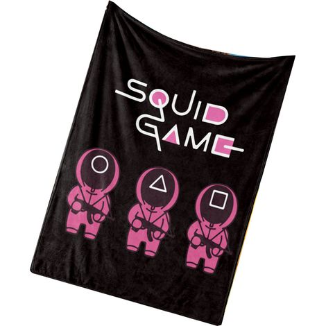Couverture personnalisée Squid Game 100x120 cm [BL631-1] – Plaid moelleux motif série, jeté canapé ou lit, cadeau original (1/3)