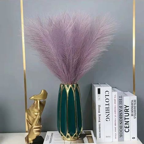 Pampas Grass - 55 cm - Faux Silk - Décoration Intérieure Extérieure - Lot de 20 (1/5)
