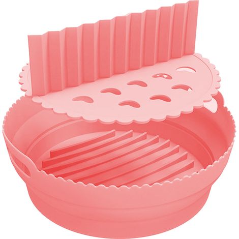 Accessori in silicone per friggitrice ad aria, padella multifunzionale in silicone con rivestimento per friggitrice ad aria