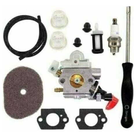 Carburateur avec Filtre à air pour Stihl FS40 FS50 FS56 FS70 FS70C FC70 FC56 FS56C HT56 HT56C KN56 KM56 KM56C Tondeuse Pièces 4144 120 0608 41441200608 C1M-s267A,DEBUNS (1/4)