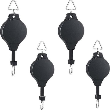 Lot de 4 supports pour plantes, suspensions réglables, paniers suspendus pour jardin, pots et mangeoires à oiseaux de différentes tailles (1/5)