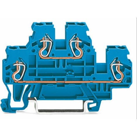 WAGO Doppelstockklemme D-D N/N blau