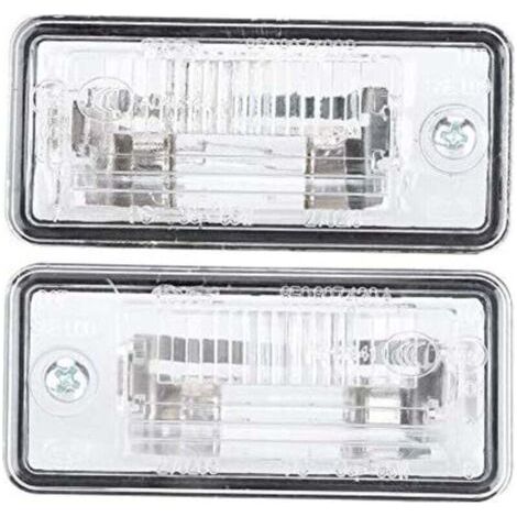 Éclairage pour plaque d'immatriculation, 1 paire Feux 8E0807430A 8E0807430B feu de plaque d'immatriculation adapté pour A3 A4 A5 A6 C6 A8 D3 Q7 RS4 (1/4)