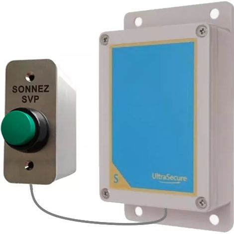 Bouton déporté supplémentaire sans-fil 900m sonnette autonome extérieur longue distance 'sonnez svp' (gamme DA600+) (1/5)