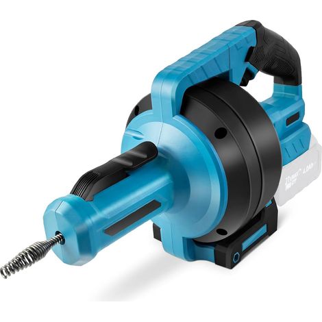 Furet Déboucheur de Canalisations Électrique Compatible avec 18V Arbre Flexible de 9mm 7,6m Tarière de Vidange Adapté au Diamètre du Tuyau de 16-85mm Tuyaux de Dragage (1/5)