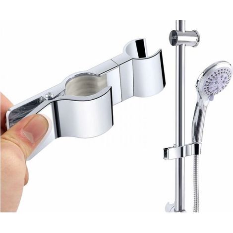 Shower Head Holder, Shower Bar Holder, Adjustable Clip Shower Head Holder 45°C (1/5)