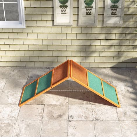 Faltbare, verstellbare, rutschfeste Hundetrainingsrampe 173 x 59 x 66 cm OKMYHOME (1/5)