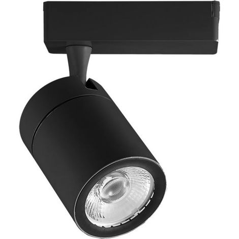 Foco LED trifásico V-TAC, color negro, 35 W, 20°, blanco natural