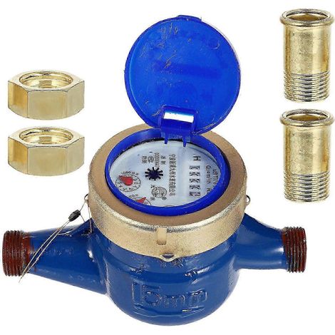 Compteur d'eau DN15, compteur d'eau de robinet, compteur d'eau à rotor (modèle aléatoire), édition 0115 (1/4)