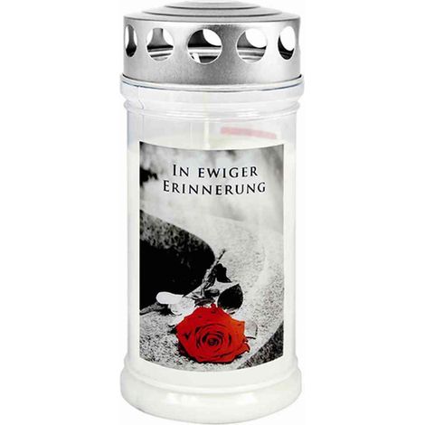 Gedenkkerze "In ewiger Erinnerung" 170 x 75 mm 4 Tage