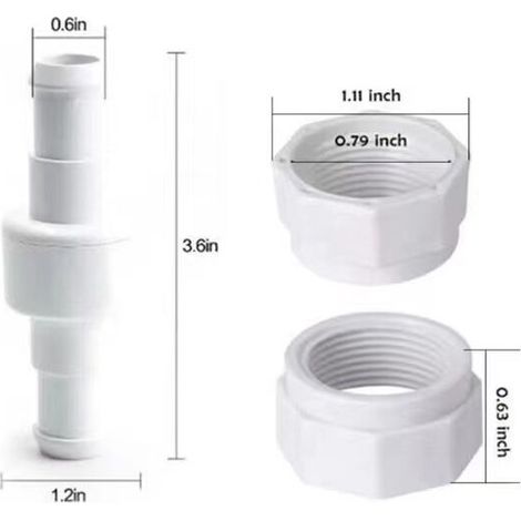 royaluxe -Pièces de rechange pour Robot de nettoyage de boule de tuyau souple de piscine Polaris compatible Compatible avec 280 3900 pièces D20, (1/5)