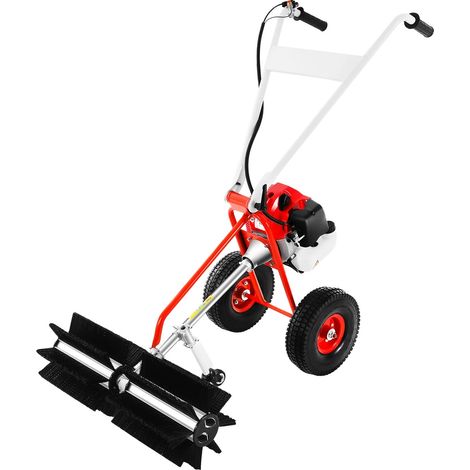 Gojoy – Balayeuse à essence 2 temps 1,7 ch – Démarreur électrique – Largeur de travail 60 cm – Pour nettoyage extérieur efficace (1/5)