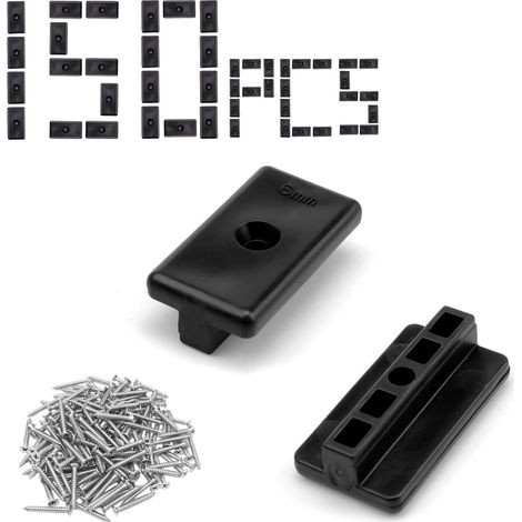 Lame Terrasse Composite, Fixation Cachée Clip en T, Lame Composite avec Bande de Recouvrement et Bande D'étanchéité, Convient aux Supports de sol (1/5)