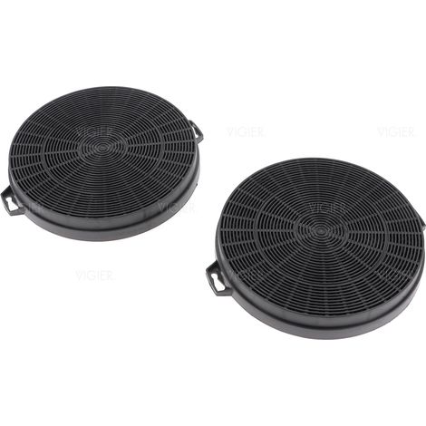 Lot de 2 filtres à charbon hotte Airlux Glem 210MM CR200 CR200 Airlux (1/4)