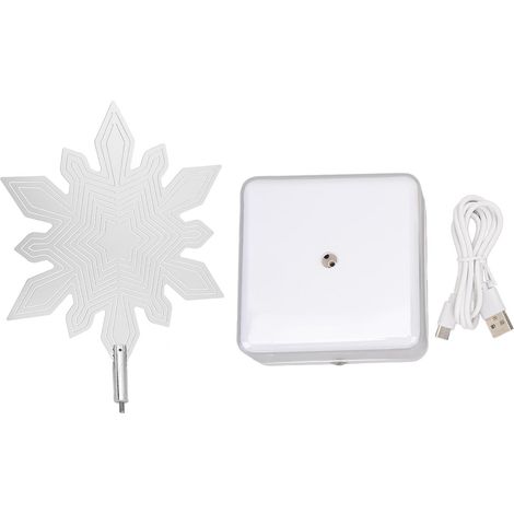 3D drehbare, wiederaufladbare Dekoleuchte aus Metall mit LED-Sockel (1/5)