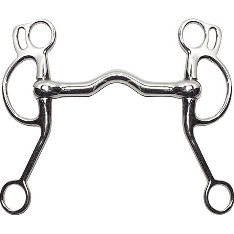 Filetto western a collo d'oca in acciaio inox pieno