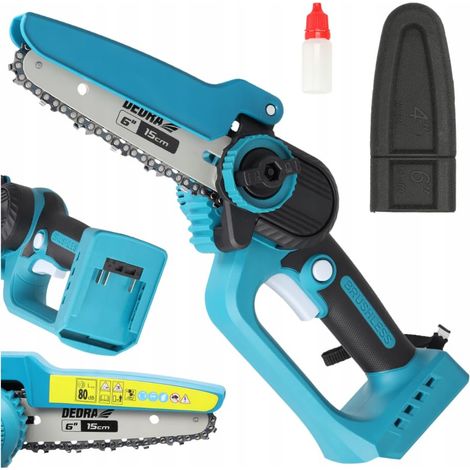 Mini tronçonneuse sans fil, mini scie sans fil, 18 V, rail de guidage 6", moteur sans balais, construction ultra légère, épaisseur de coupe (jusqu'à 140 mm), fonctionnement sur batterie (1/5)