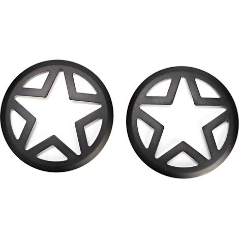 Garniture de protection pour antibrouillard avant compatible Jeep Wrangler JK & Unlimited 2007-2017, cache lampe de pare-chocs en plastique noir, kit de 2 pièces (1/5)