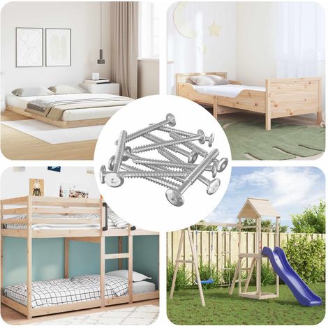 Holzschrauben 1350 pcs Silber Stahl