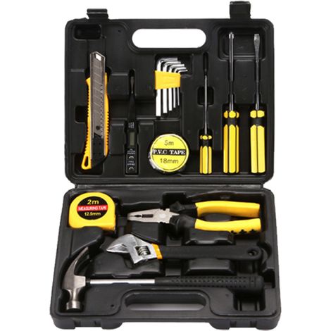 Coffret outils multifonction – tournevis, mètre, règle, cutter, réparation électroménager (1/5)