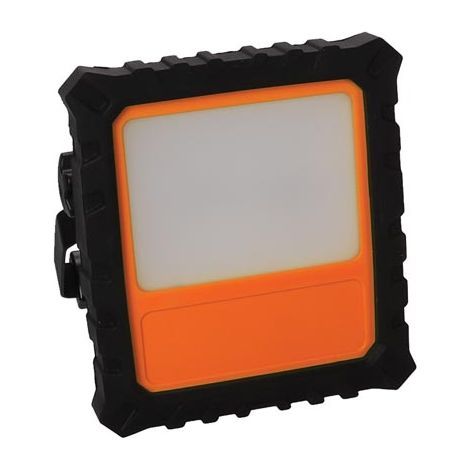 Perel EWL432NW-R Foco Led 20W para Exterior, Ip54 Recargable con Bateria Li-Ion 8800 Mah, Potencia Seleccionable 25%, 50% y 100%, Duracion Maxima de 8 Horas, 25%, Recargable Mediante Cable Micro USB