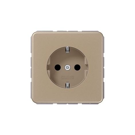 JUNG CD 1520 GB - TOMA DE CORRIENTE (CEE 7/3, BRONCE, ORO, ALUMINIO, 250 V, 16 A, 67 MM)