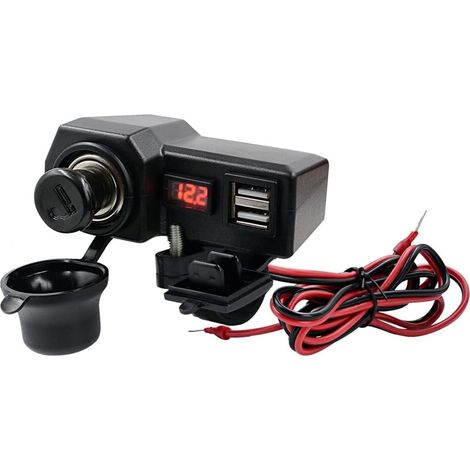 Chargeur de voiture USB, 10V, 24V, résistant à l'eau, pour recharger les appareils dans les véhicules.-AquaForge (1/5)